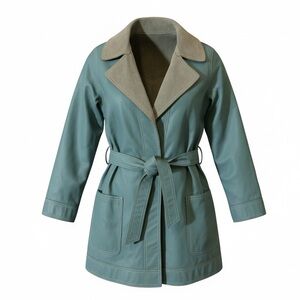 Vintage Baby Blue Latigo-West Leather Jacket XS